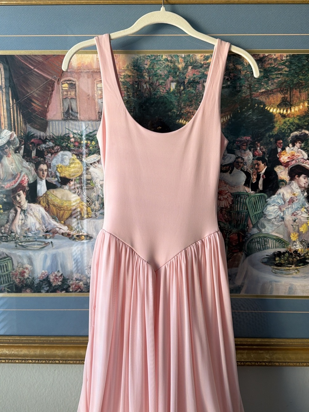Zara drop waste ballet pink tulle dress